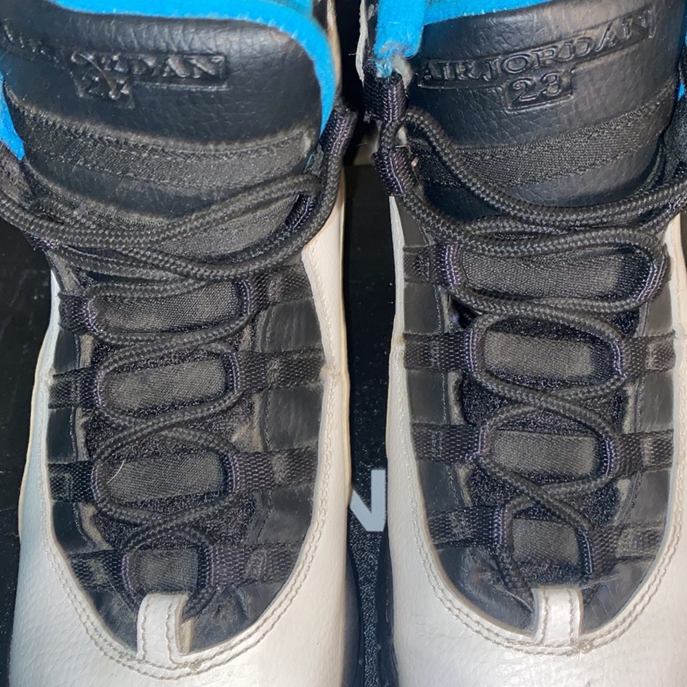 Air Jordan 10 black/white/blue size 5 - Picture 7 of 7